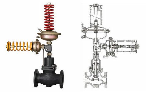 自力式壓力、壓差組合閥結構圖